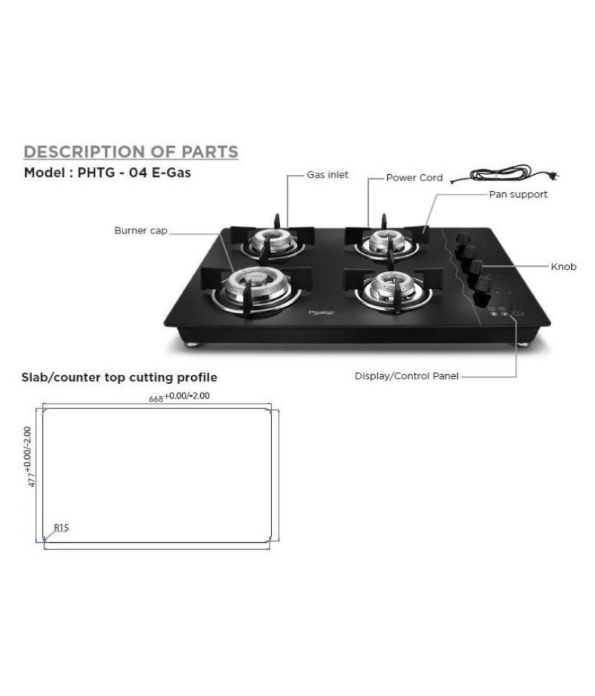 prestige automatic gas stove