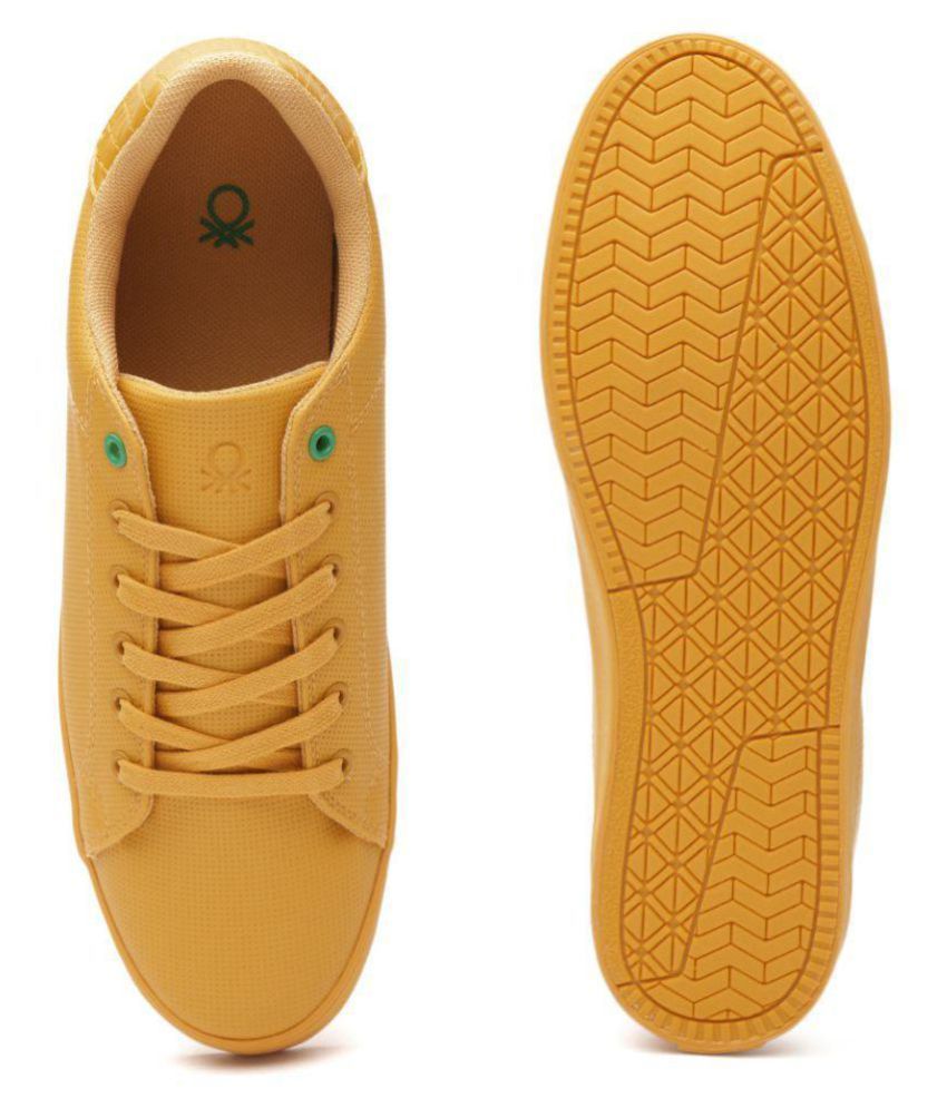 united colors of benetton yellow shoes