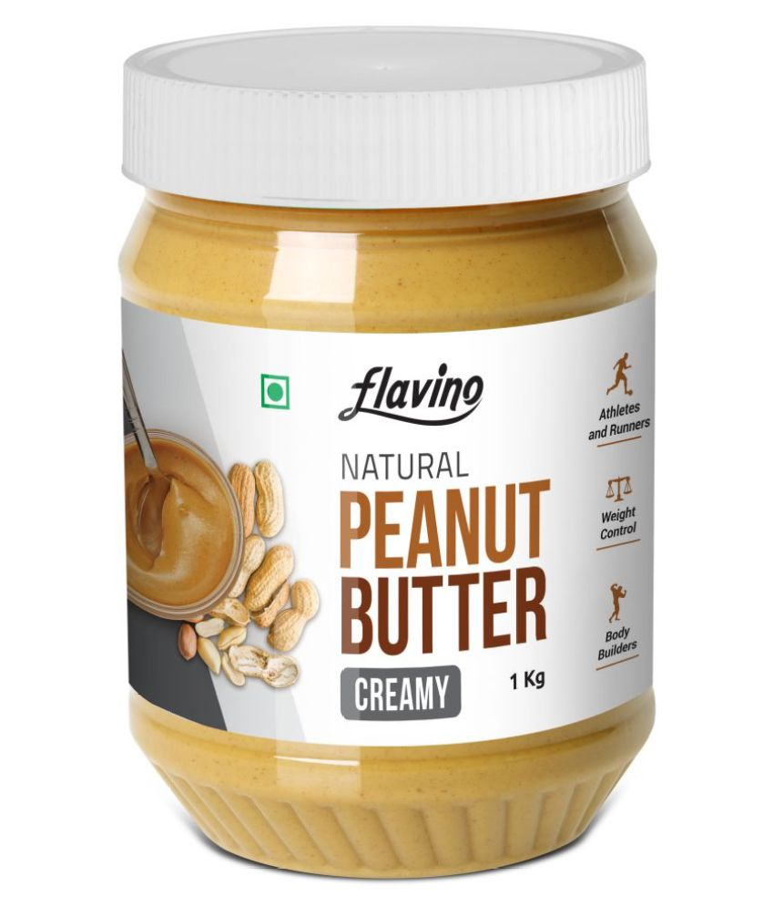 FLAVINO Natural Peanut Butter Creamy 1 kg: Buy FLAVINO ...
