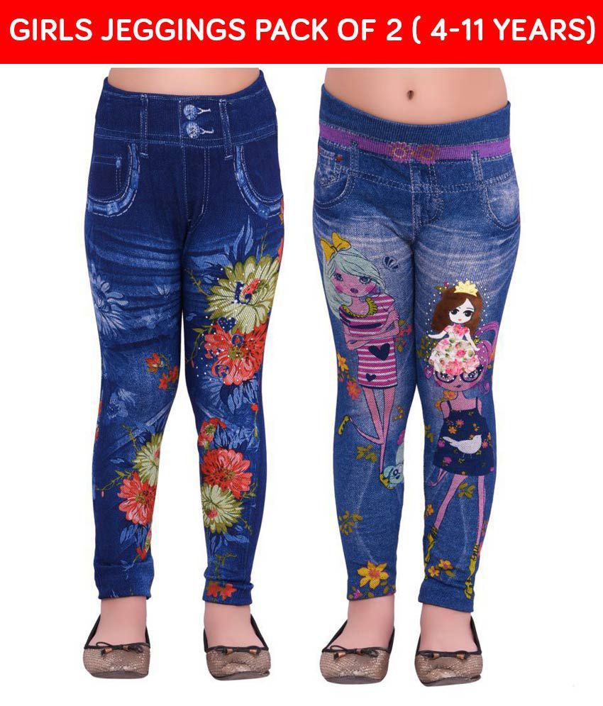 Ziva Fashion Girls Poly Cotton Printed 