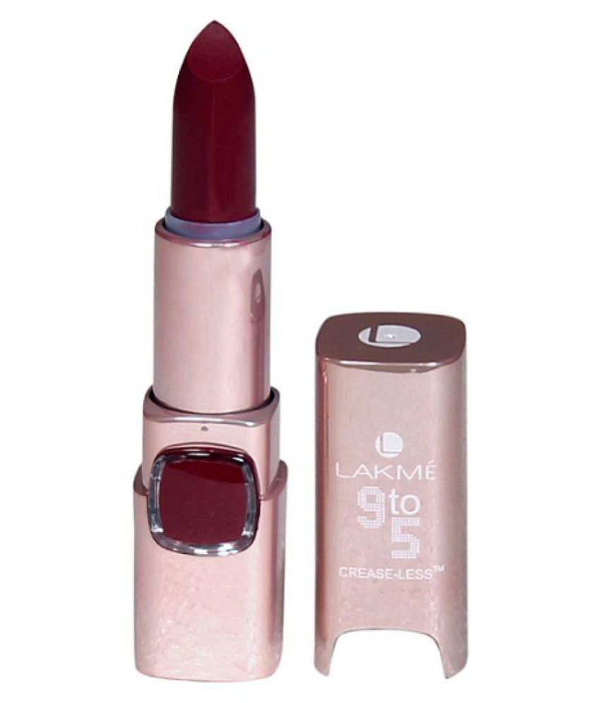 lakme 9 to 5 maroon lipstick