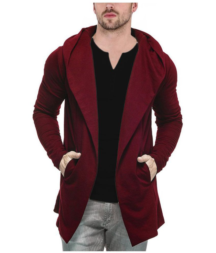 maroon hooded sweater