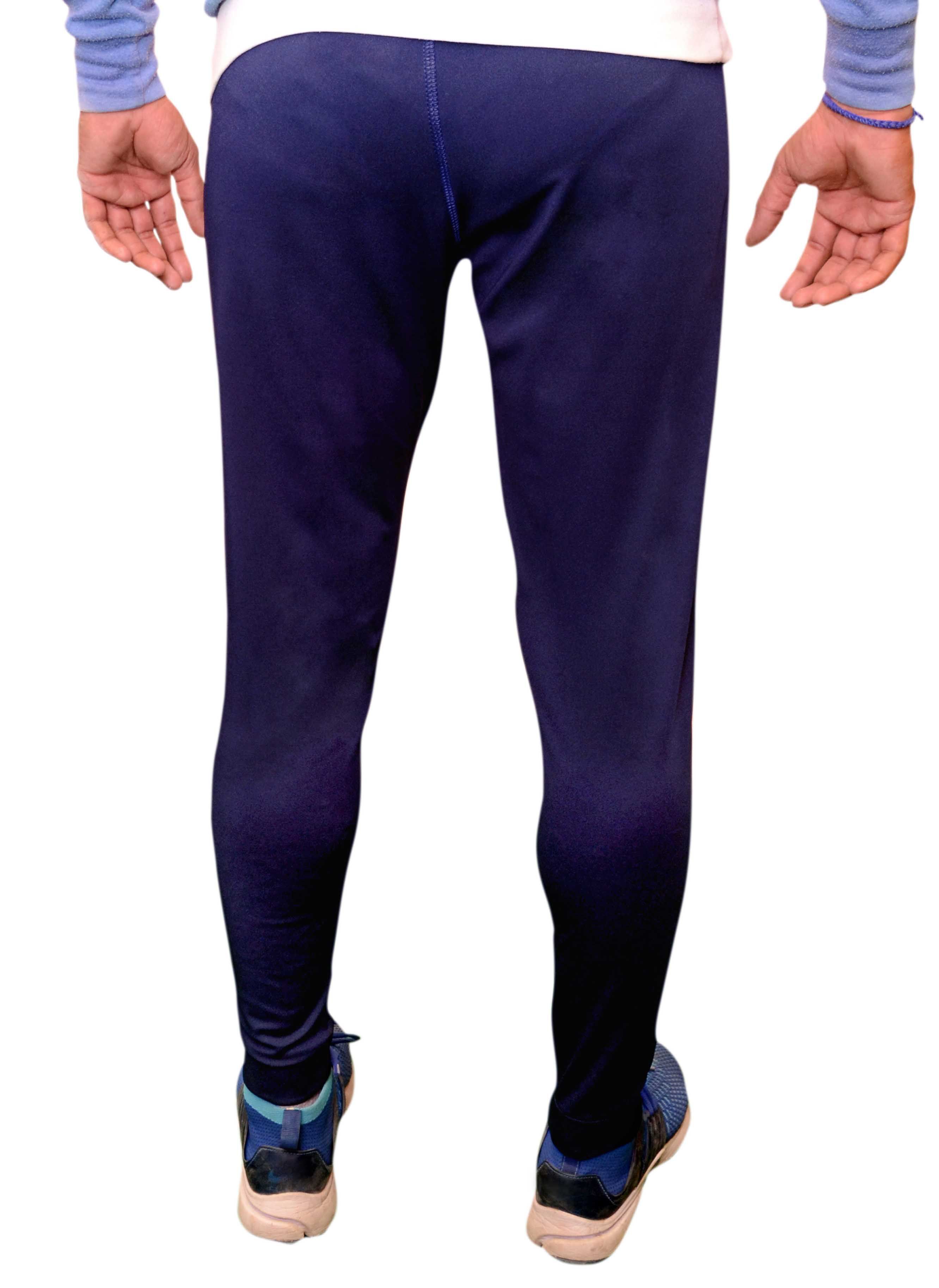 puma navy polyester lycra trackpants