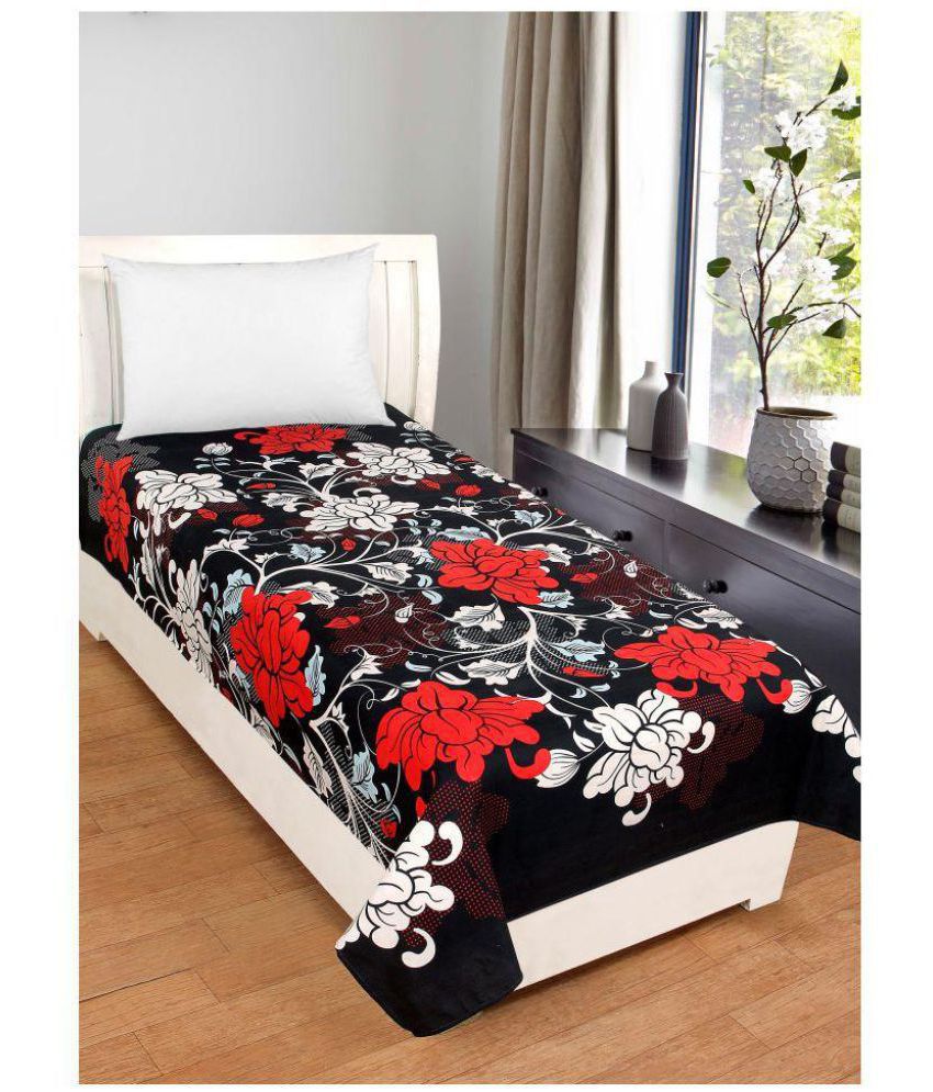     			BSB Trendz Up Multi Floral Single 1 Bedsheet with 1 Pillow Cover