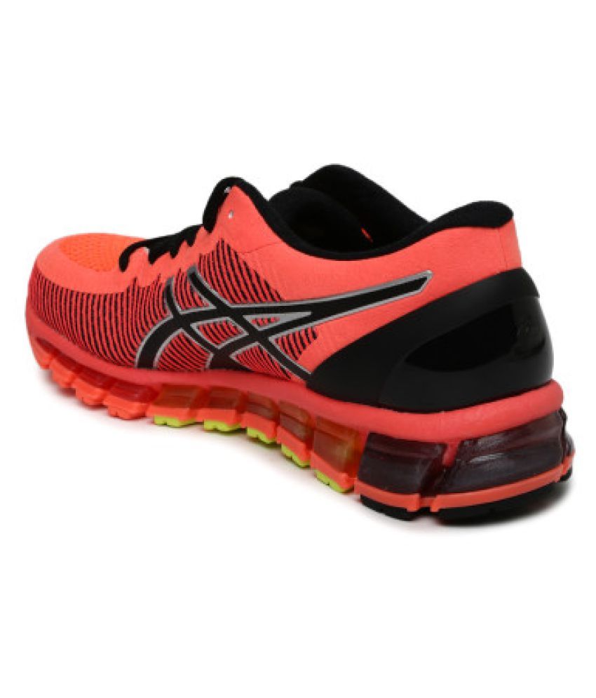 asics orange running shoes