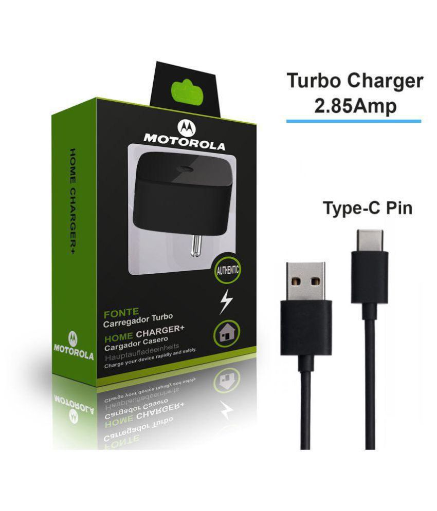 Motorola 2.85A TurboPower Wall Charger with Type-C Cable for Motorola Mobiles