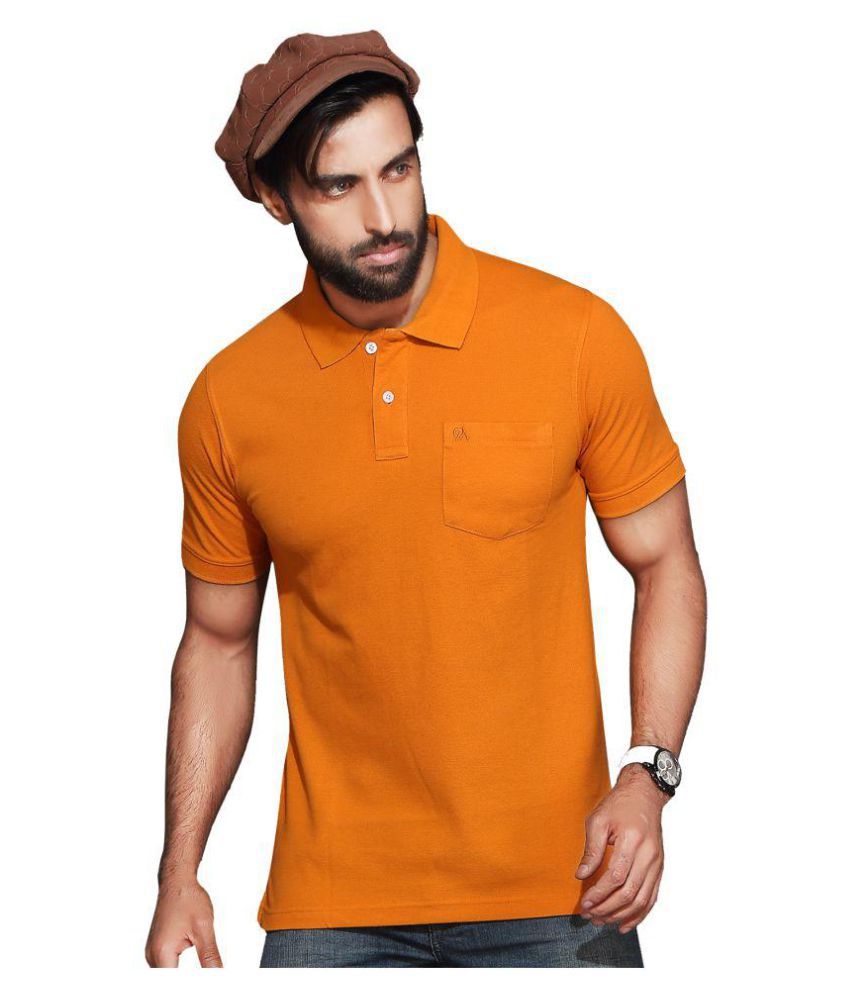     			Kundan Orange Half Sleeve T-Shirt Pack of 1