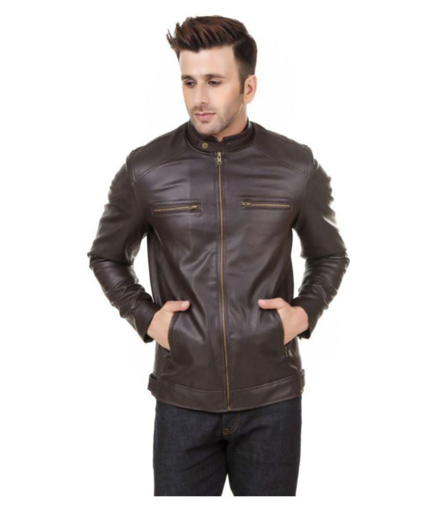 Blossom Trendz Black Leather Jacket - Buy Blossom Trendz Black Leather ...