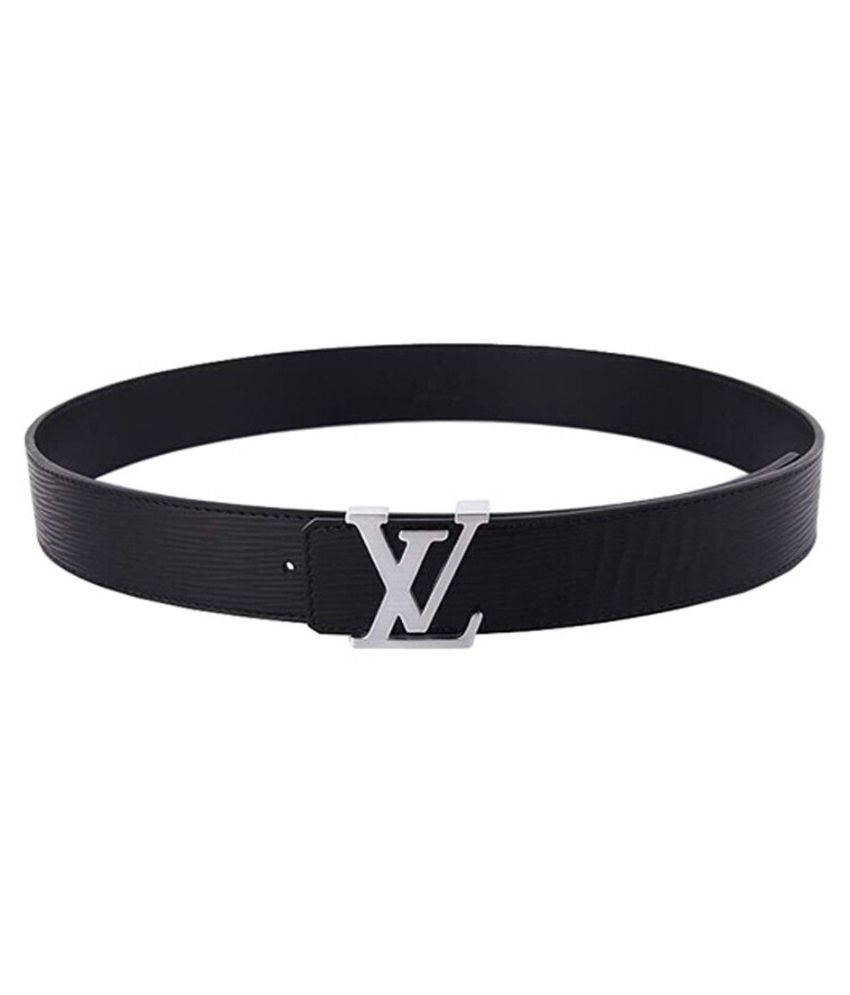 LV Belt Black Leather Formal Belt - Pack of 1: Buy Online at Low Price ...