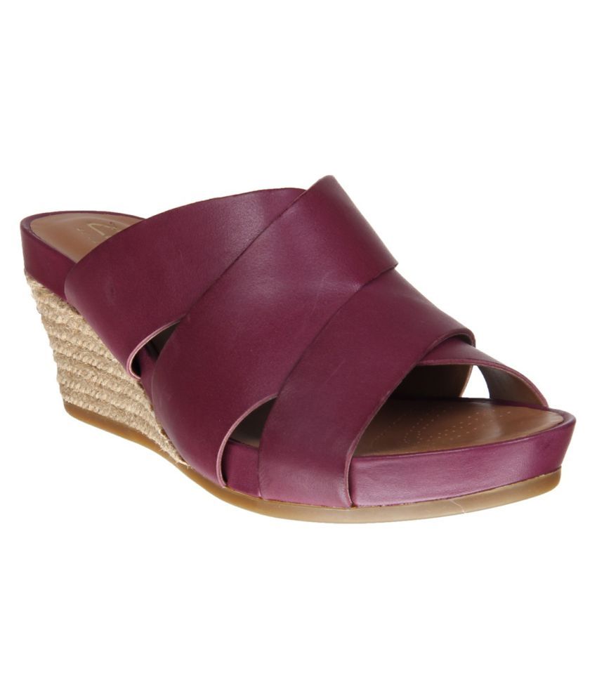 clarks heels purple
