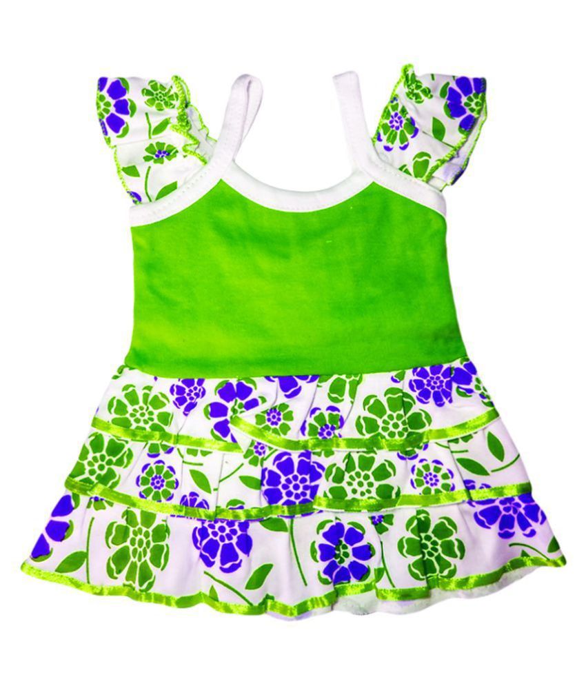 red and green frock