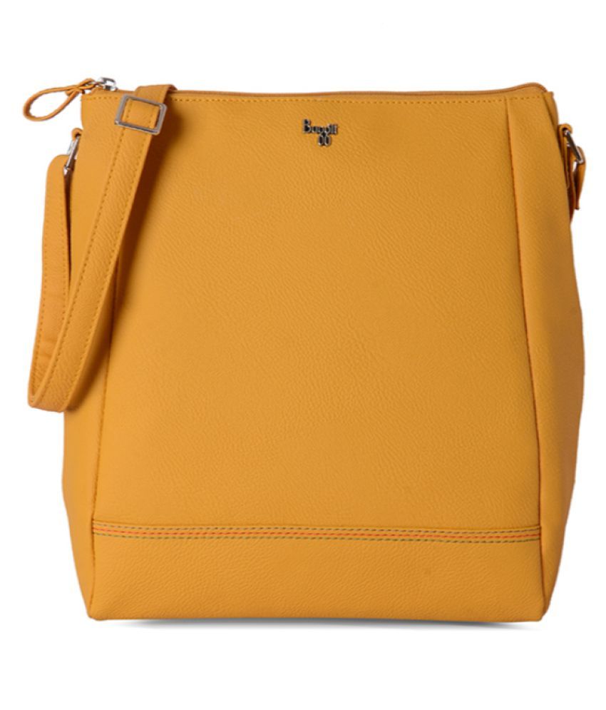 baggit yellow sling bag