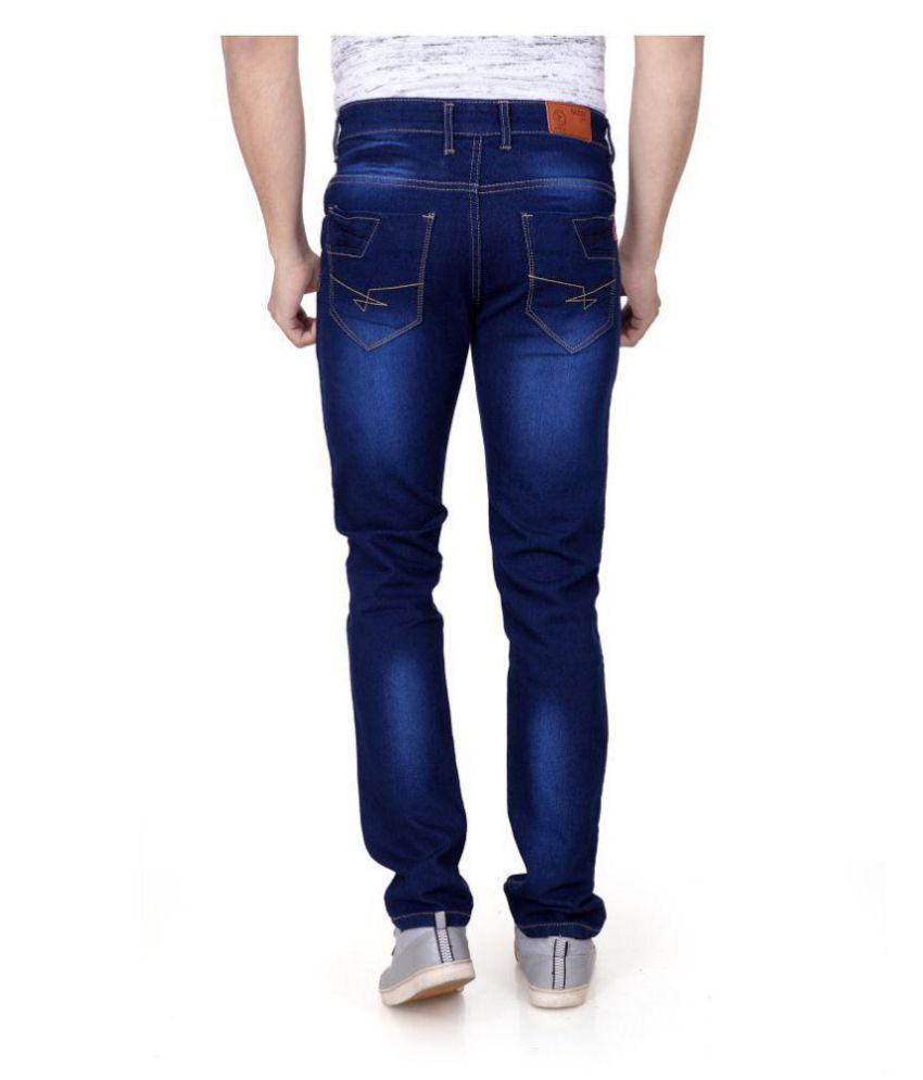 RAGZO Dark Blue Slim Jeans - Buy RAGZO Dark Blue Slim Jeans Online at ...