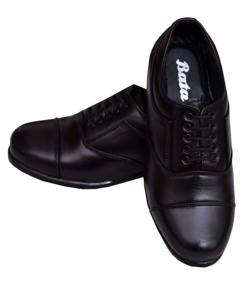 Bata Office Black Formal Shoes Price in India- Buy Bata ...