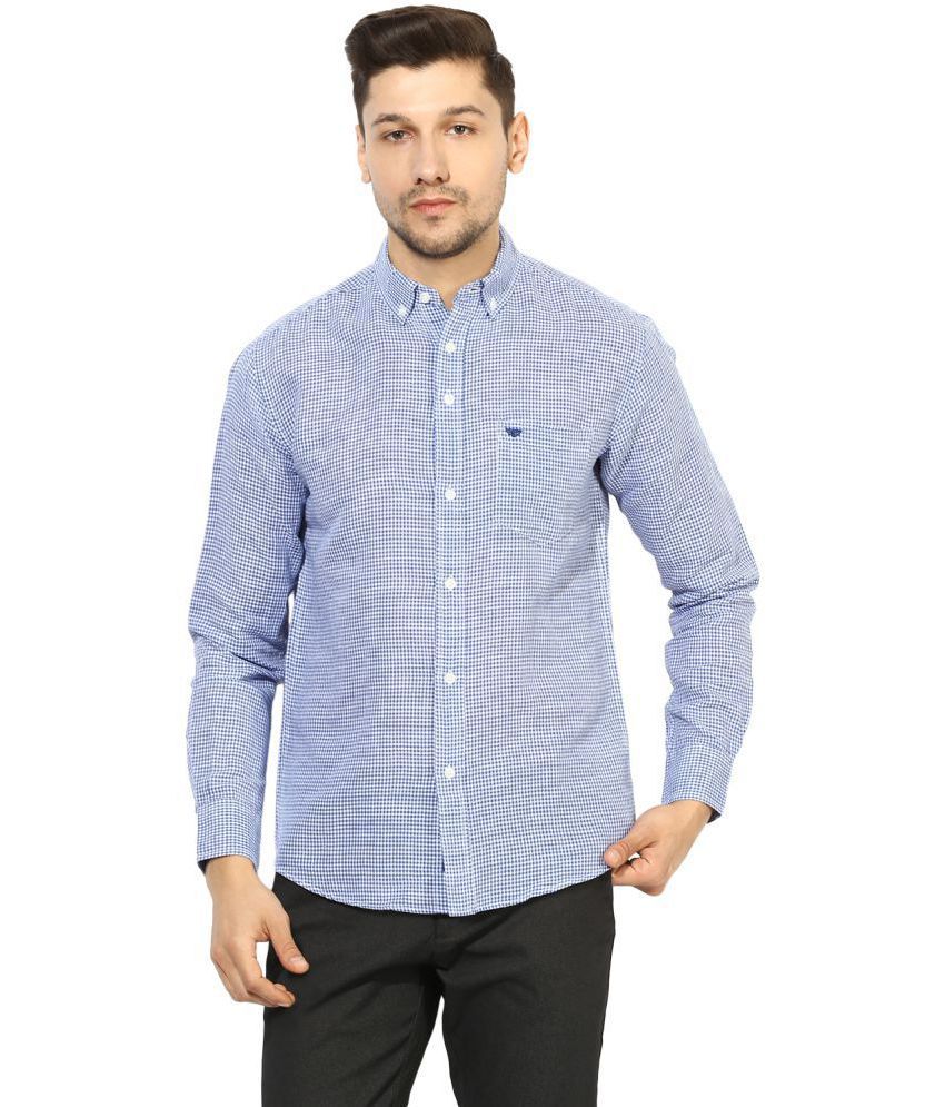 Red Tape Blue Regular Fit Shirt - Buy Red Tape Blue Regular Fit Shirt ...