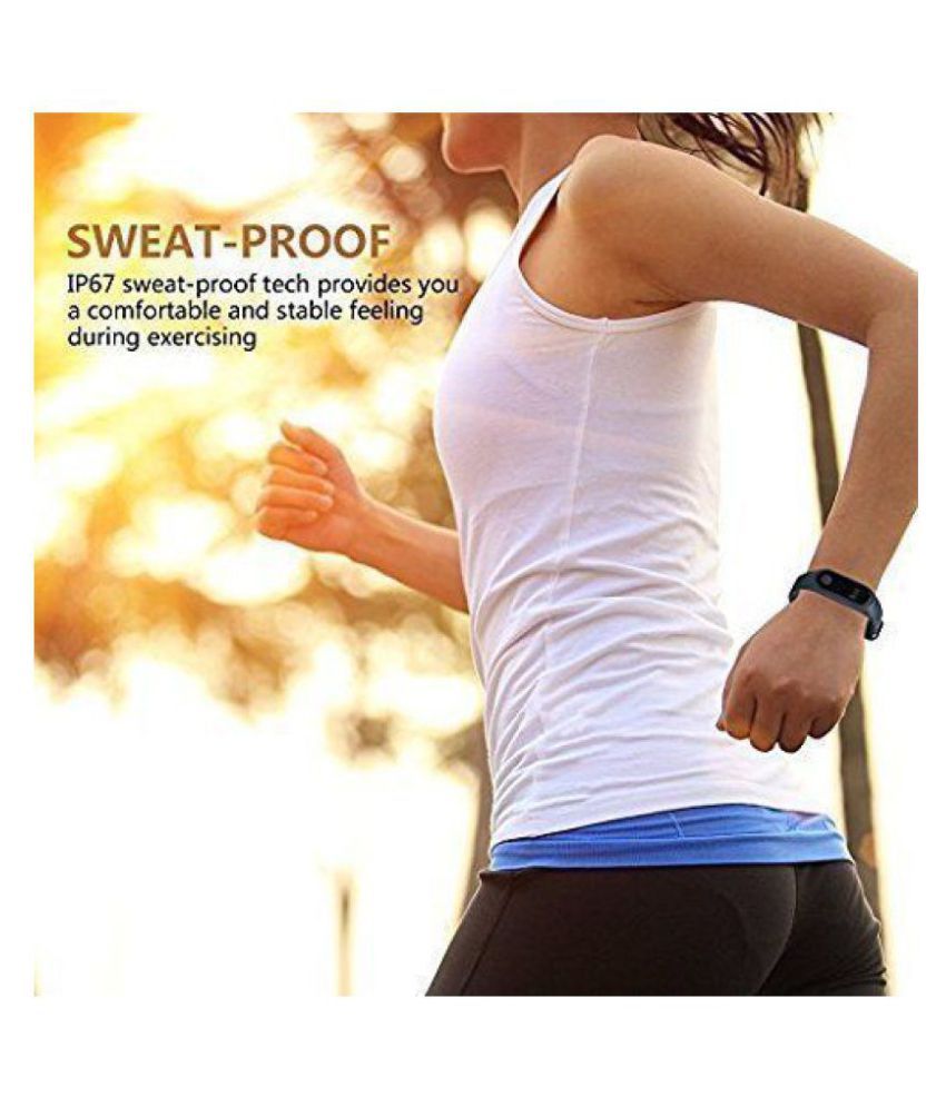 m2 waterproof heart monitoring fitness smart band