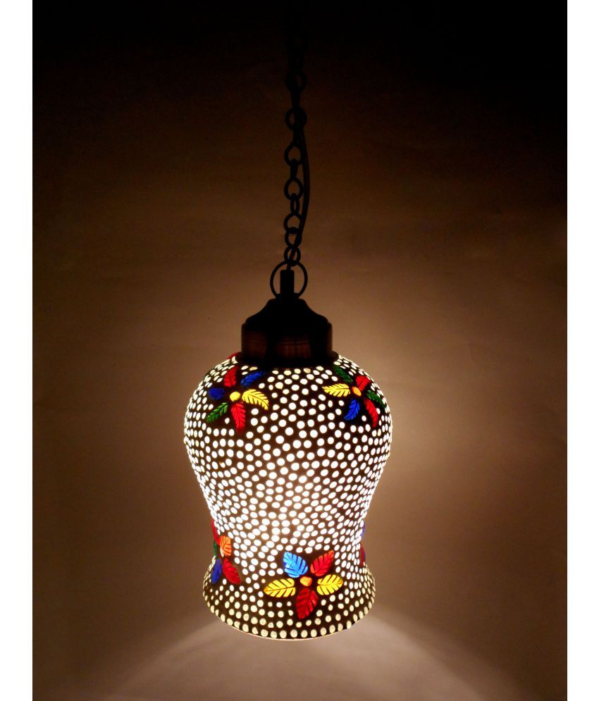 Susajjit Decor Glass Decorative Hanging Ceiling Lamp Mosaic Lamp Shade