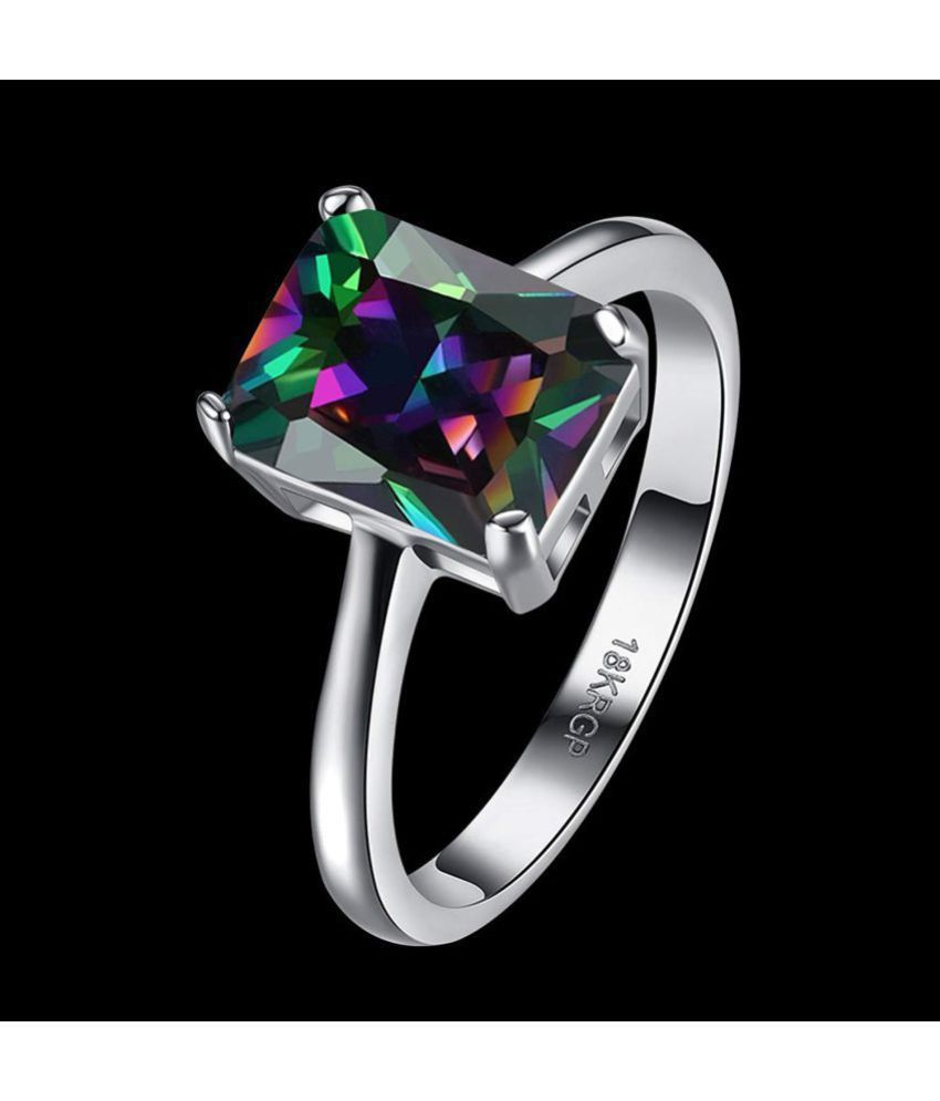 Yellow Chimes A5 Grade Crystal 'The Stone Topped' 18K Platinum Plated