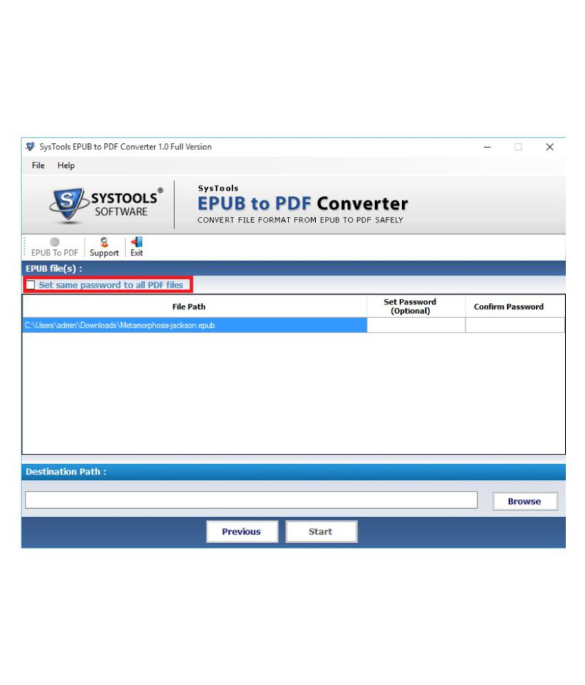 epub to pdf converter software