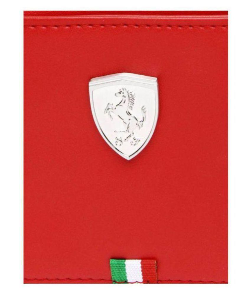 puma red wallet