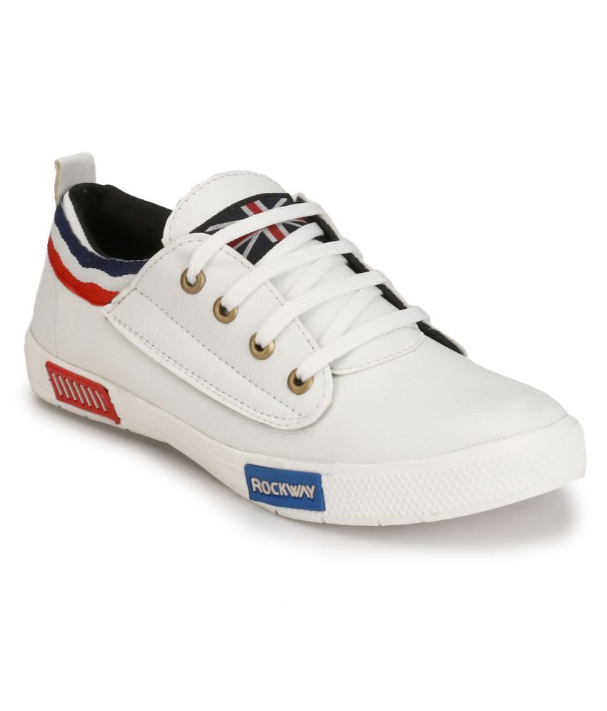 smart casual white sneakers
