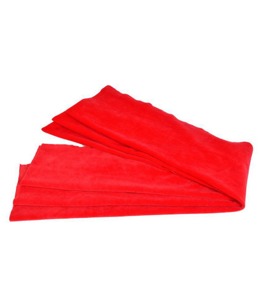     			Felt Cloth ( Fleece Fabric) Size 32" * 36" Colour Red , Used. In Dresses, Cushions, Soft Toys Making, Art & Craft , Jackets, Purses, Etc