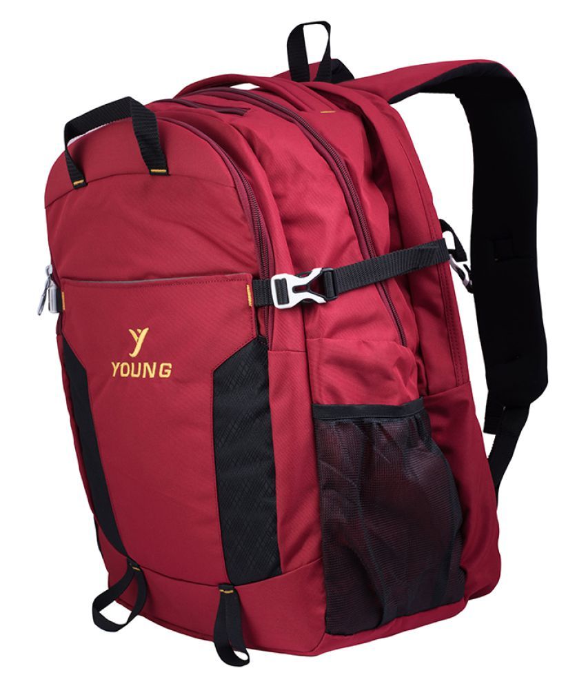 red glitter backpack