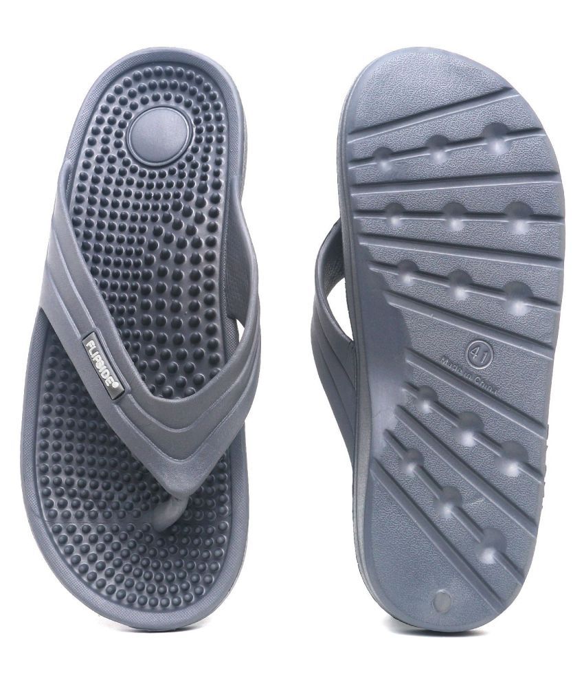 Flipside Acupressure Gray Massage flip flops Price in India- Buy Flipside Acupressure Gray 