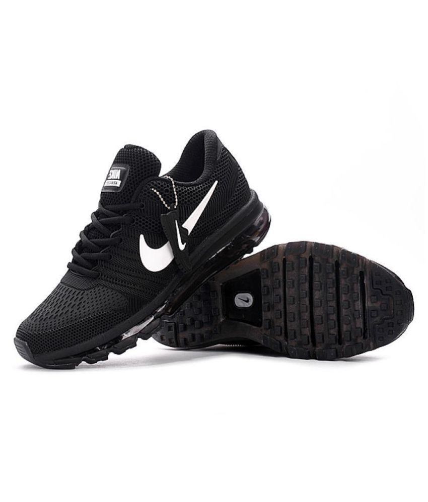 nike rubber shoes black and white