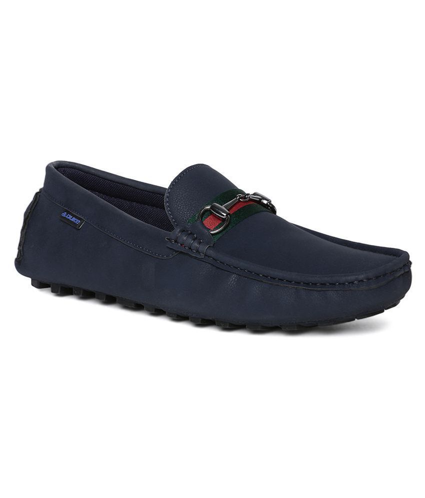 dune navy loafers