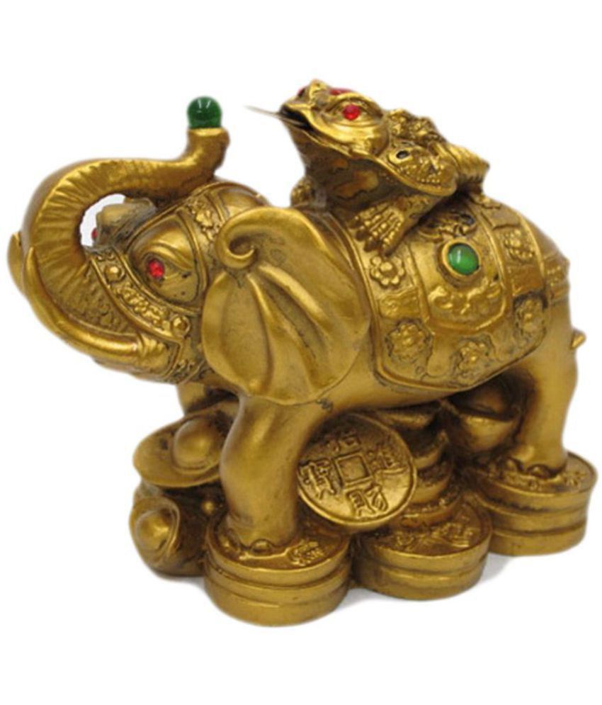     			Rattan Collection Vastu Feng Shui Money Frog On Elephant