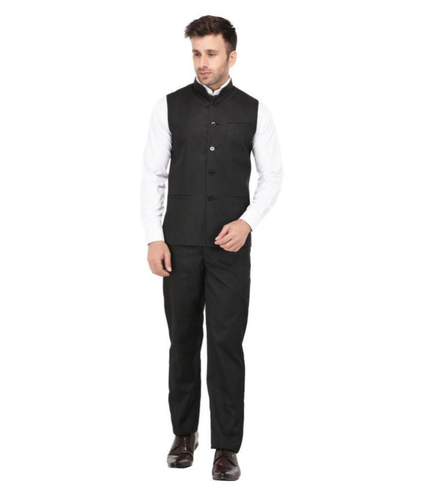 black nehru jacket