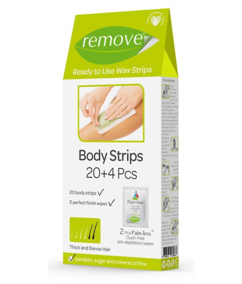 Remove Wax Strips For 20 Pcs For Thick And Dense Hair Buy