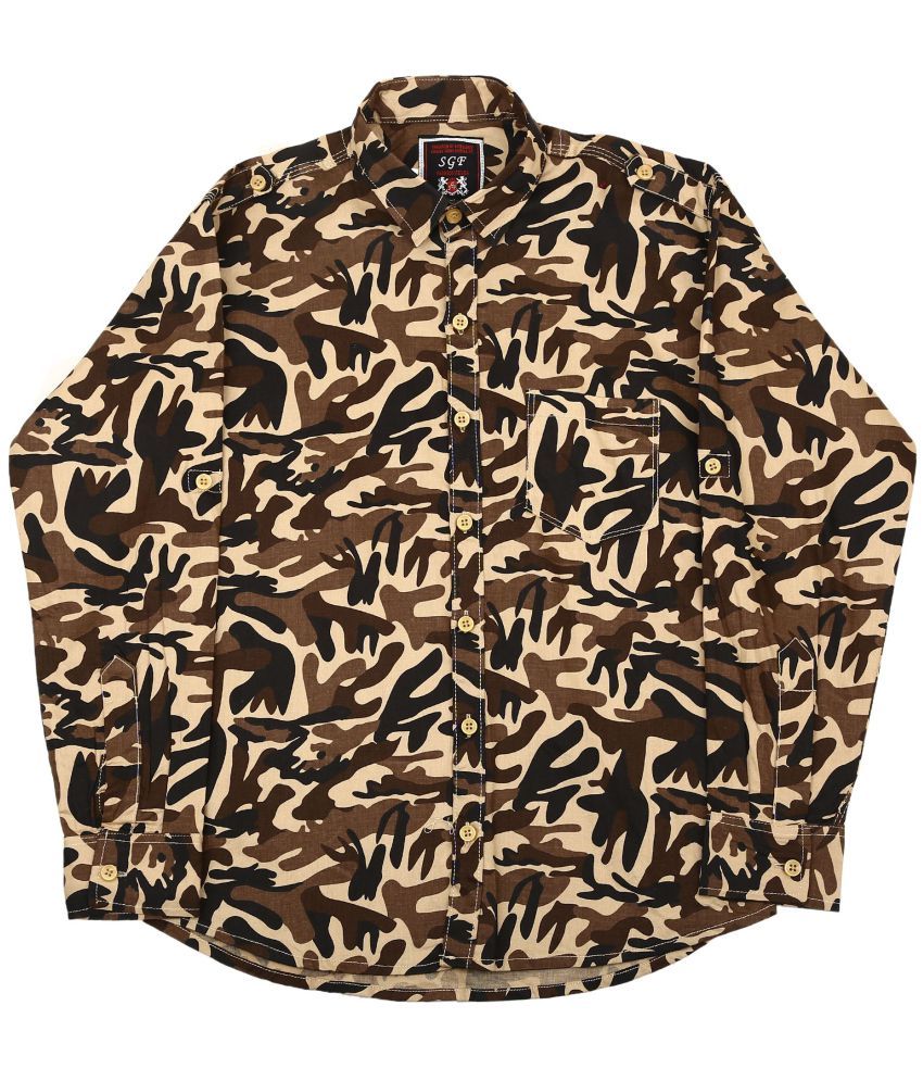 army print shirt for mens