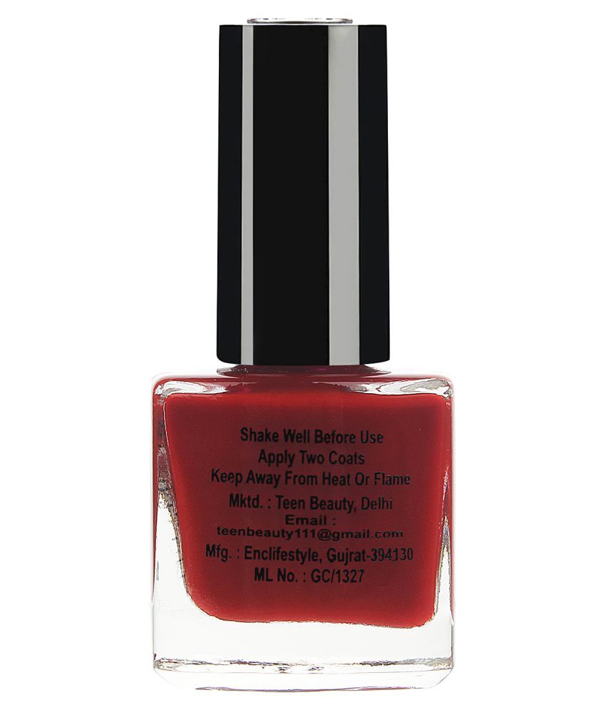 Teen Beauty Nail Polish Macho Maroon Glossy 8 ml ml Buy Teen Beauty