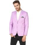 Hangup Purple Solid Casual Blazers