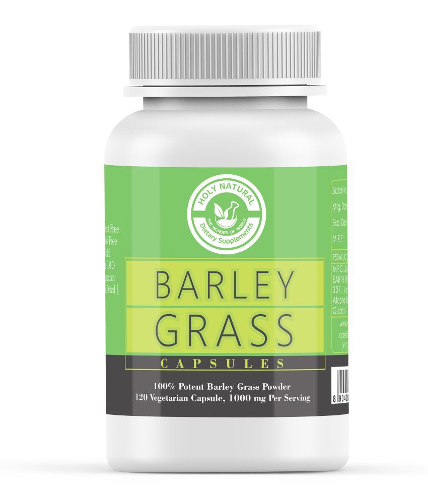     			Holy Natural Barley Grass Capsule - 120 1000 mg Vitamins Capsule