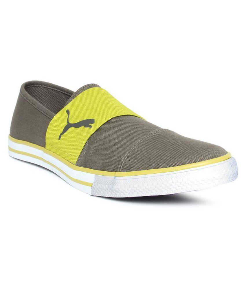 Puma Unisex Alpha Slip on CV IDP Sneakers Olive Casual Shoes - Buy Puma ...