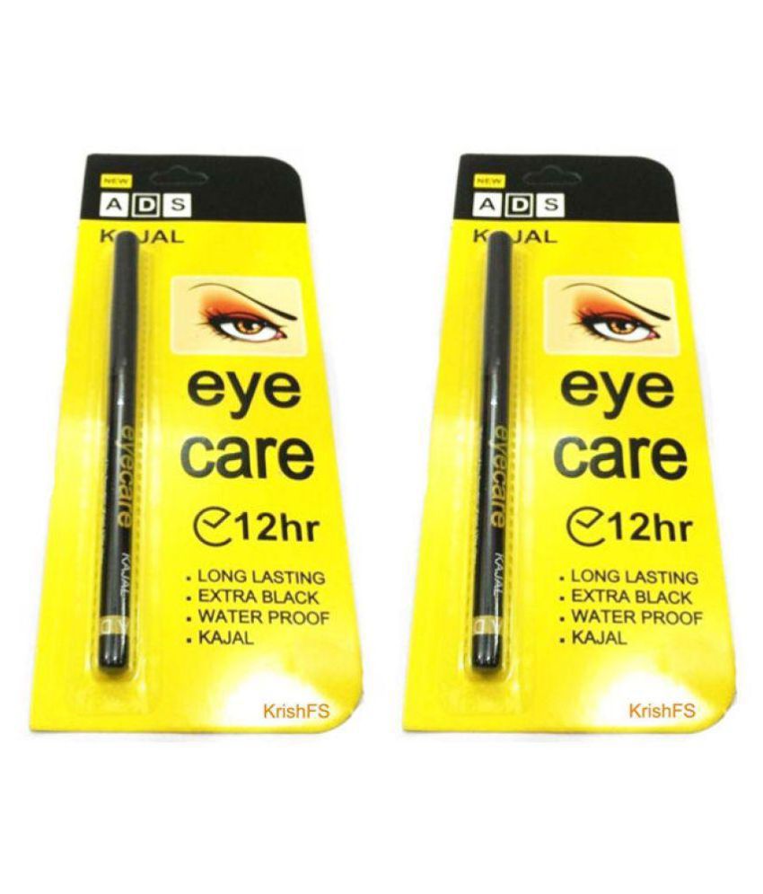     			ADS Eye Care 12 Hr Kajal Pencil Black 0.3 gm Pack of 2
