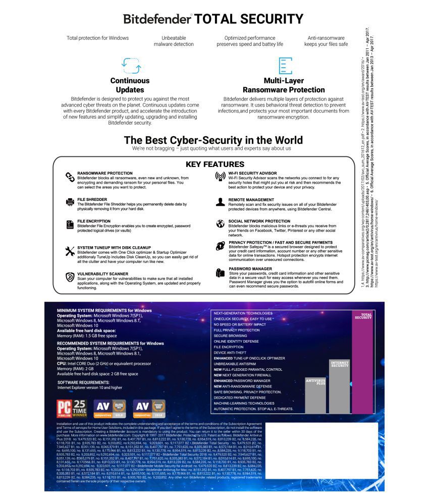 bitdefender total security 2015 2 years price 3 pc