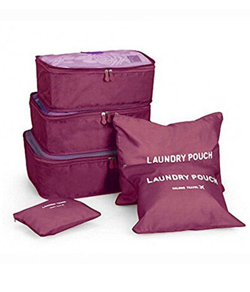 6Pcs/1Set Travel Luggage Storage Bag (38 cm x 30 cm x 3.99 cm, Set of 6