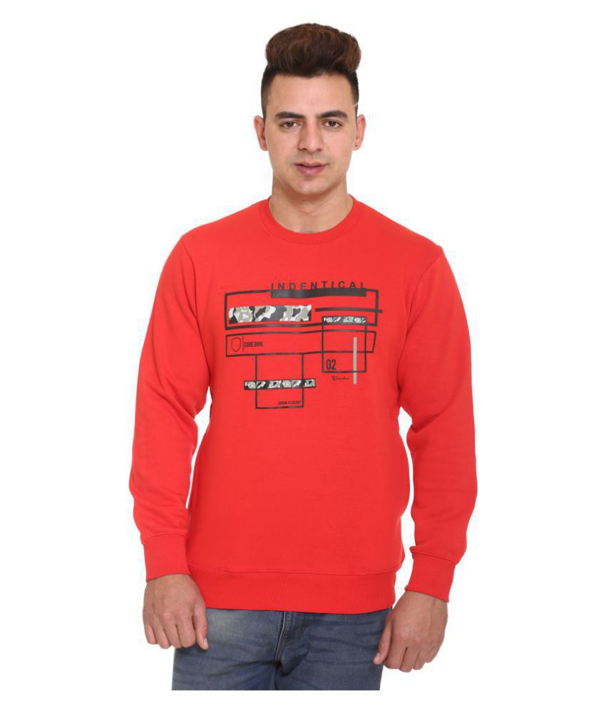 Aye Tees Red Round Sweatshirt - Buy Aye Tees Red Round Sweatshirt ...