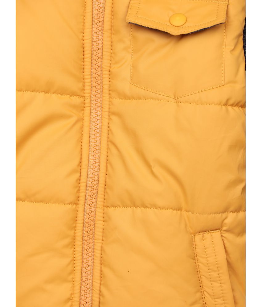 Yellow Elbow Patch Puffer Jacket Yellow 7-8Y - Buy Yellow Elbow Patch ...