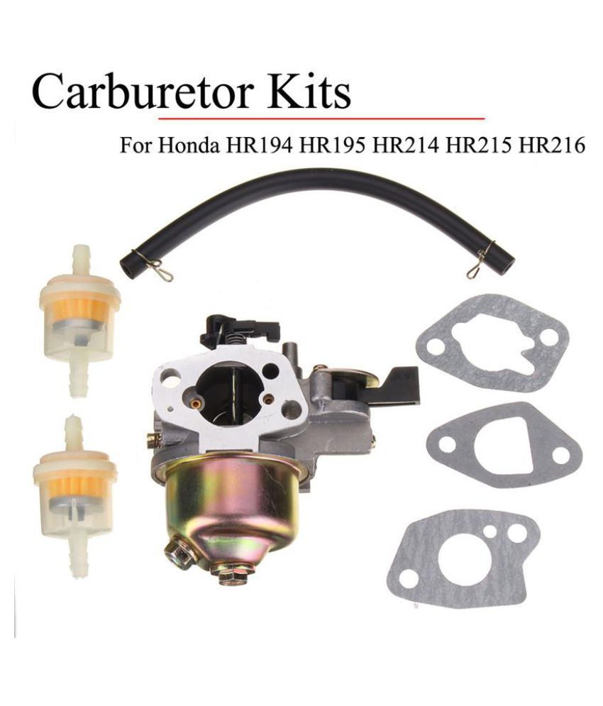 7Pcs Carburetor Gasket Fuel Line Filters Kit For Honda HR194 HR195