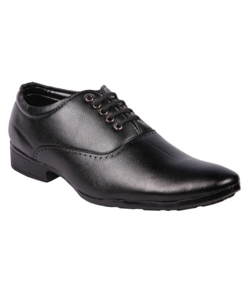 Advanced Oxfords Non-Leather Black Formal Shoes Price in India- Buy ...