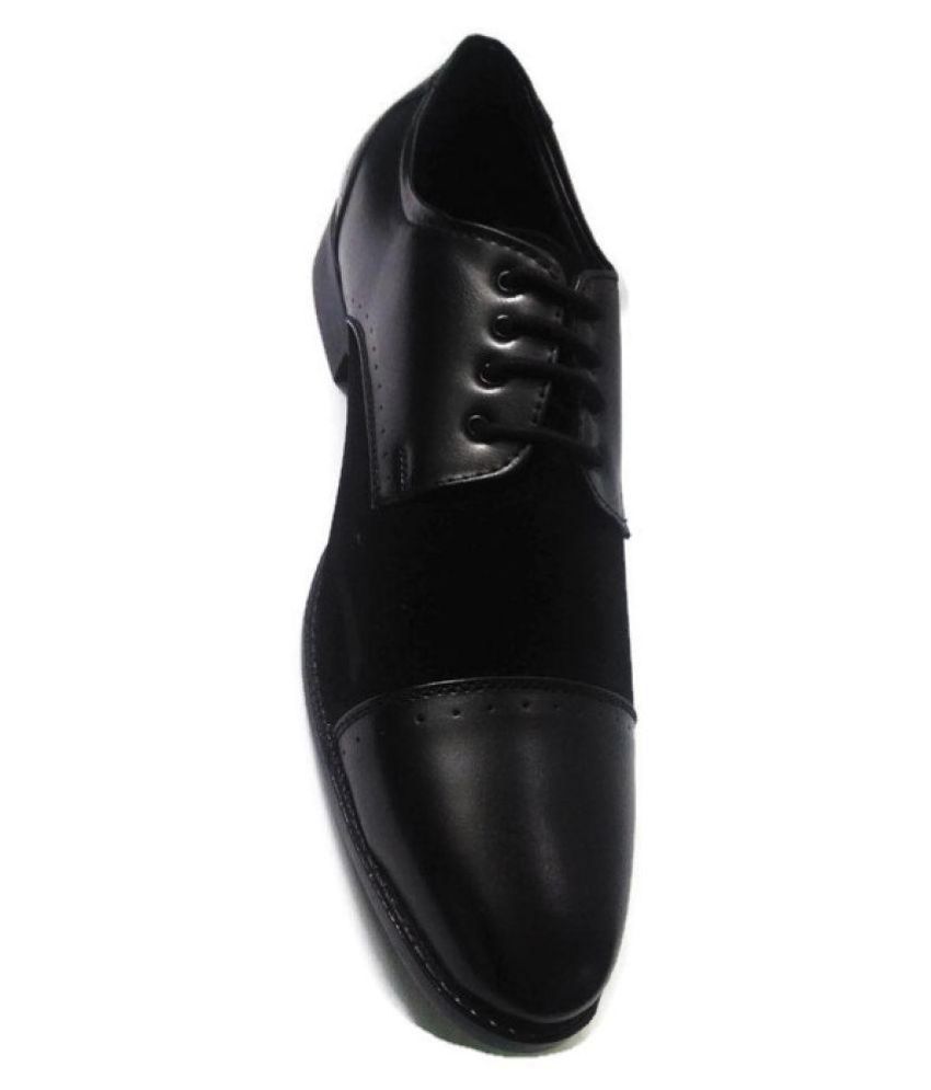 Heights Party Genuine Leather Black Formal Shoes Price in India- Buy ...