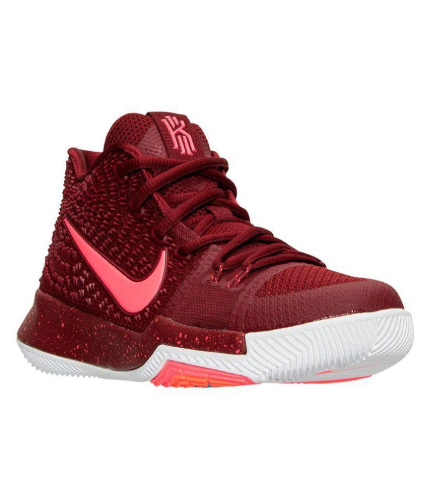 basketball shoes maroon and white