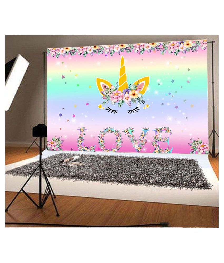 Unicorns Themed Photo Backdrop Birthday Party Background Cloth Studio Photo  Props Baby Shower Party Events Decoration 210x150cm - Buy Unicorns Themed  Photo Backdrop Birthday Party Background Cloth Studio Photo Props Baby  Shower