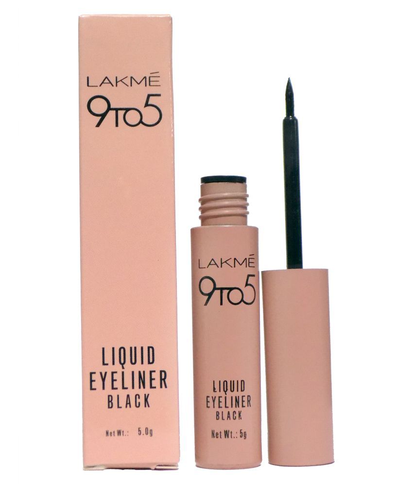 Lakme 9 To 5 Waterproof Liquid Eyeliner Black 5 gm: Buy Lakme 9 To 5