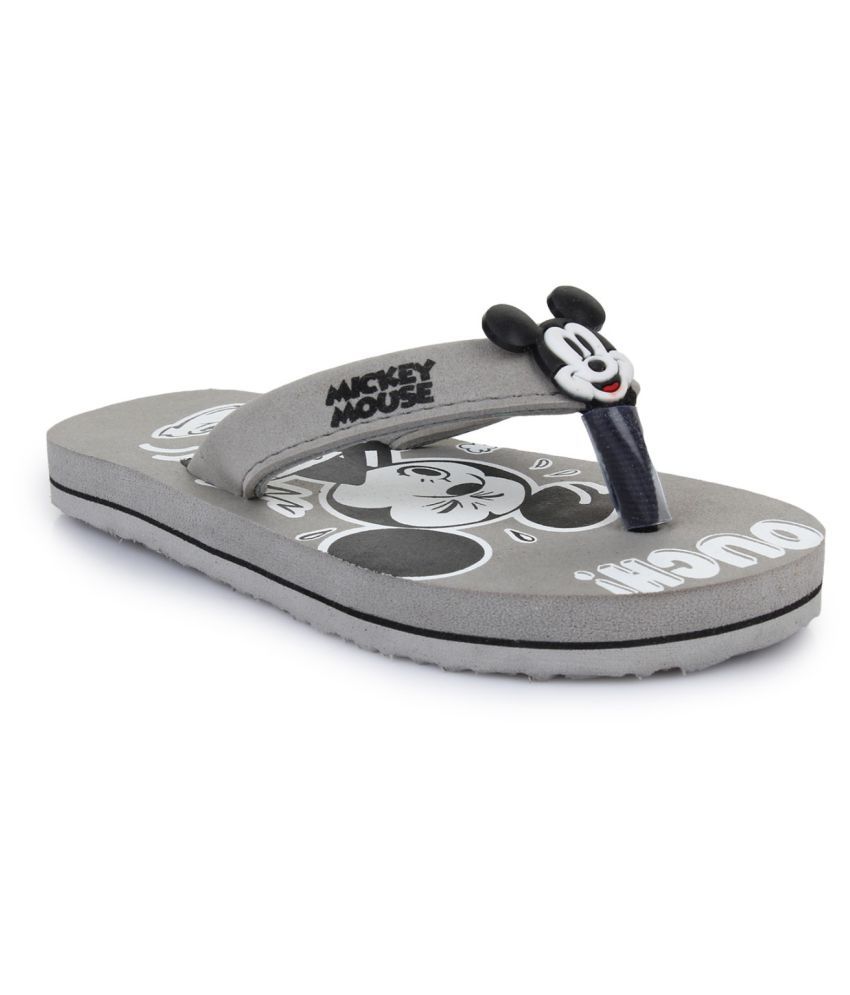 MICKEY MOUSE KIDS BOYS GREY FLIP-FLOP Price in India- Buy MICKEY MOUSE ...